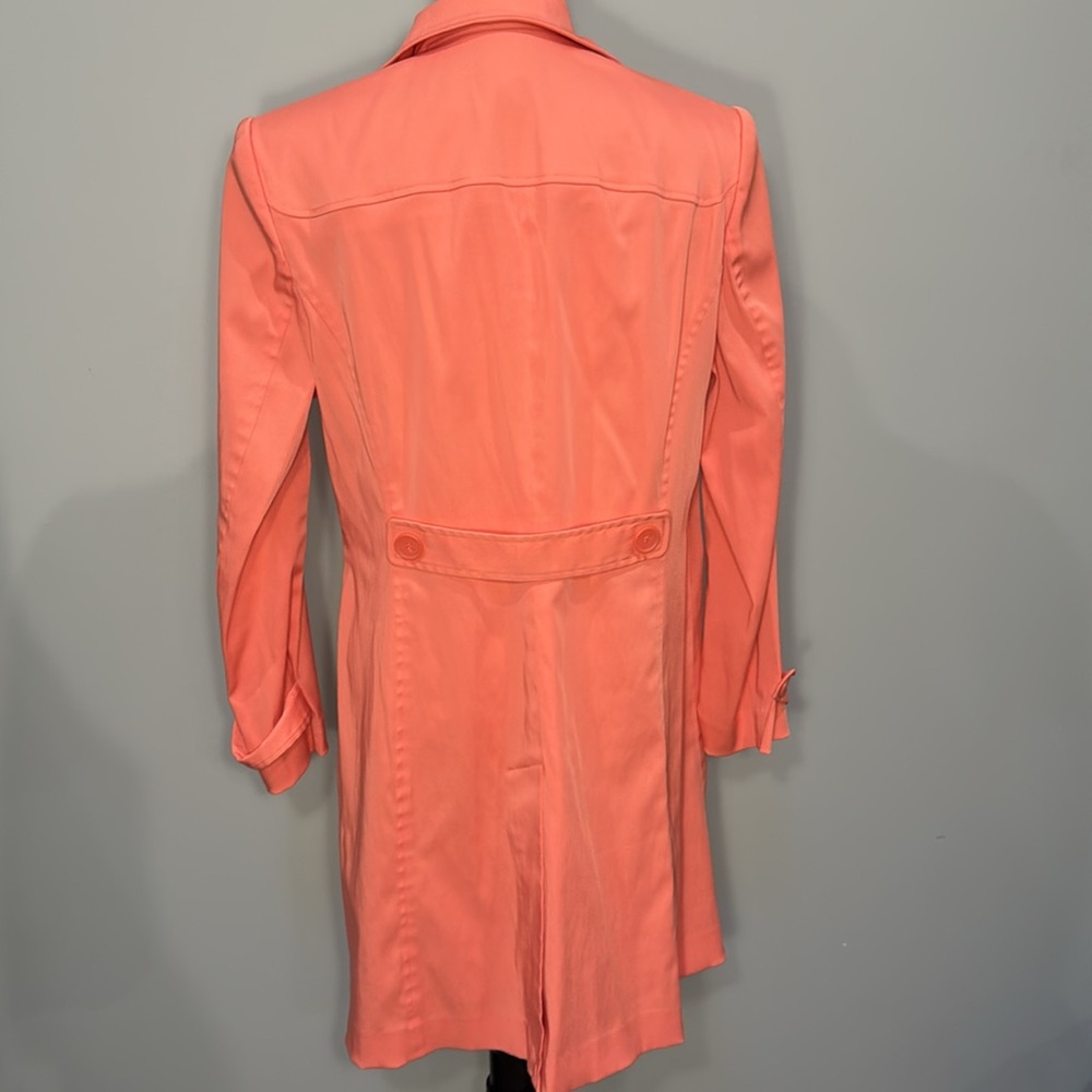 Norton Mcnaughton spring peach trench coat Size M - Picture 5 of 6